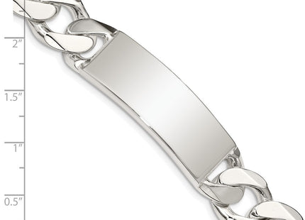 Sterling Silver Curb Link ID Bracelet (Style QCD400-8.5)