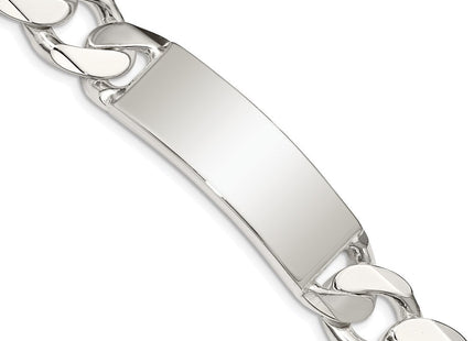 Sterling Silver Curb Link ID Bracelet (Style QCD400-8.5)