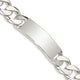 Sterling Silver Curb Link ID Bracelet, 8.5 x 14mm