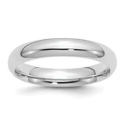 Sterling Silver Rhodium-plated Comfort Fit Band