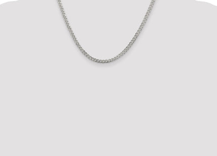 Sterling Silver Pav Curb Chain (Style QCF100-18)