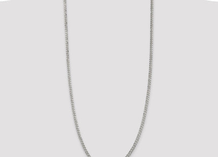 Sterling Silver Pav Curb Chain (Style QCF100-30)