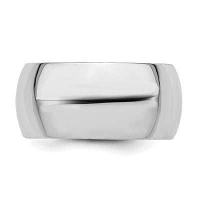 SS Rhodium-plated Comfort Fit Band