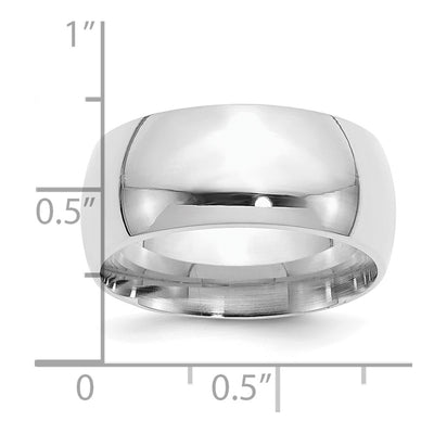 SS Rhodium-plated Comfort Fit Band