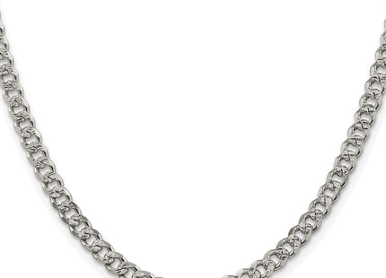 Sterling silver curb link chain, alternate view