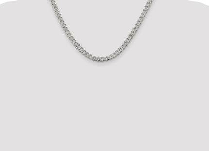 Sterling Silver Pav Curb Chain (Style QCF150-18)