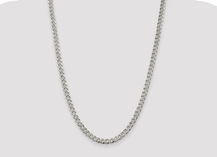 Sterling Silver Pav Curb Chain (Style QCF150-24)