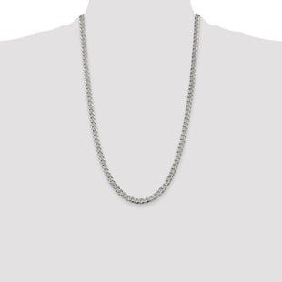 Sterling Silver Pav Curb Chain (Style QCF150-26)