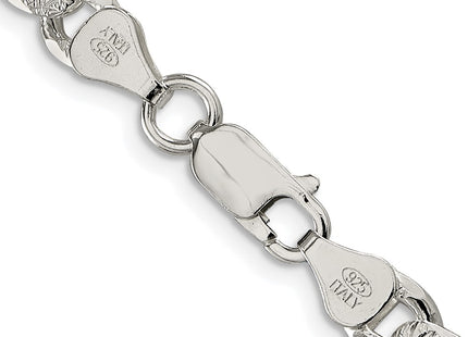 Sterling silver curb link chain, another view