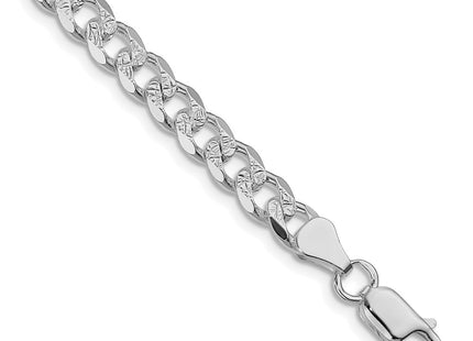 Sterling silver curb link chain, additional view