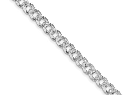 Sterling silver curb link bracelet