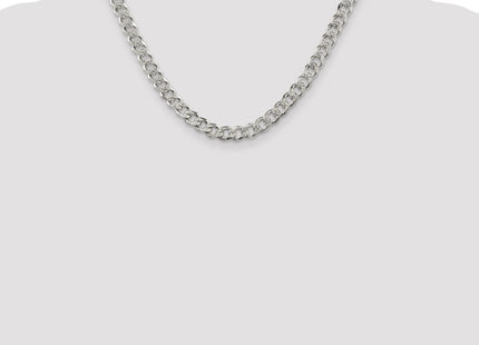 Sterling Silver Pave Curb Bracelet