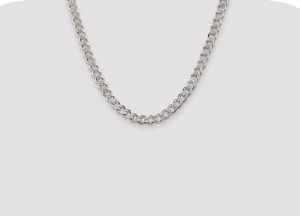 Sterling Silver Pav Curb Chain (Style QCF200-20)