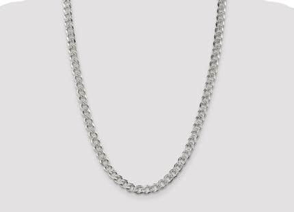 Sterling Silver Pav Curb Chain (Style QCF200-24)