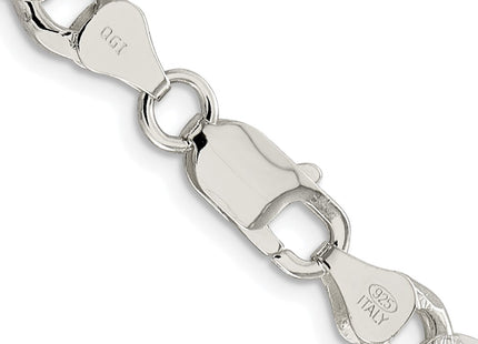 Sterling silver curb link chain, another view