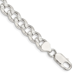 Sterling Silver Pav Curb Chain (Style QCF220-8)