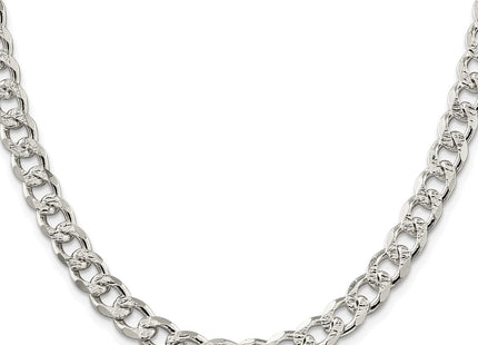 Sterling silver curb link chain, alternate view