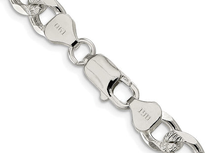 Sterling silver curb link chain, another view