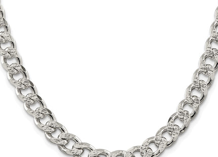 Sterling silver curb link chain, alternate view