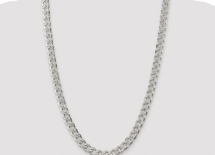 Sterling silver curb link chain, further view