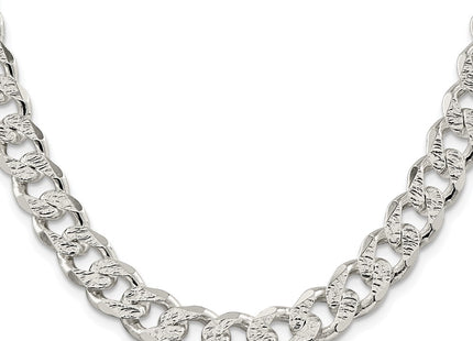 Sterling silver curb link chain, alternate view