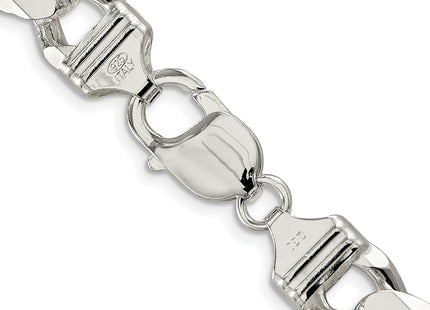 Sterling silver curb link chain, another view