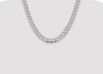Sterling silver curb link chain, further view