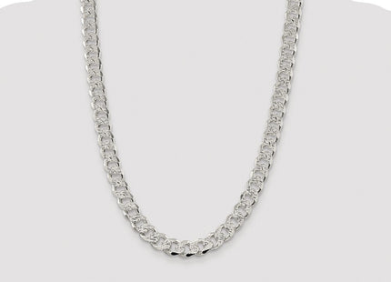 Sterling silver curb link chain, additional view