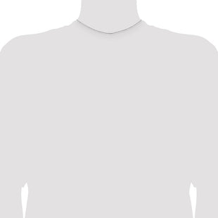 Sterling Silver Rhodium-plated Cable Chain