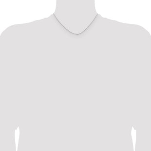 Sterling Silver Rhodium-plated Cable Chain (Style QCL025R-16)