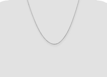Sterling Silver Rhodium-plated Cable Chain Lobster