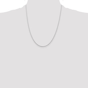 Sterling Silver Rhodium-plated Cable Chain (Style QCL030R-22)