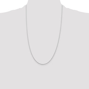 Sterling Silver Rhodium-plated Cable Chain (Style QCL030R-26)