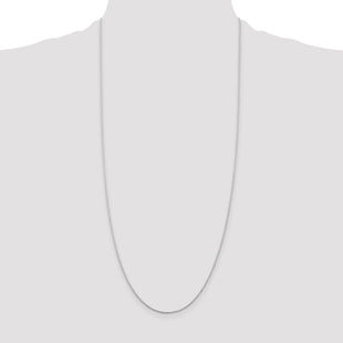Sterling Silver Rhodium-plated Cable Chain (Style QCL030R-30)