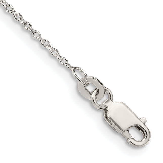 Sterling Silver Cable Bracelet, 7 x 1.25mm