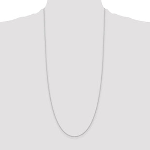 Sterling Silver Rhodium-plated Cable Chain (Style QCL035R-30)