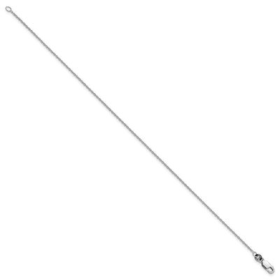 Sterling Silver Rhodium-plated Cable Bracelet, 9 x 1.25mm