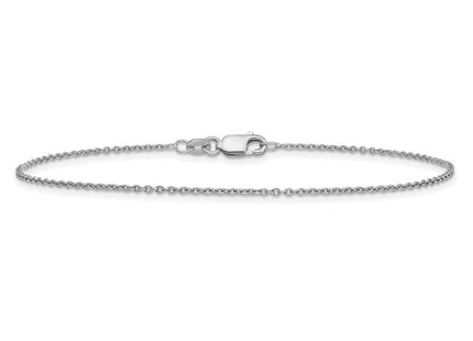 Sterling Silver Rhodium-plated Cable Chain (Style QCL035R-9)