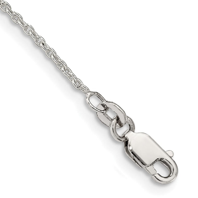 Sterling Silver Cable Chain, 16 x 1.5mm