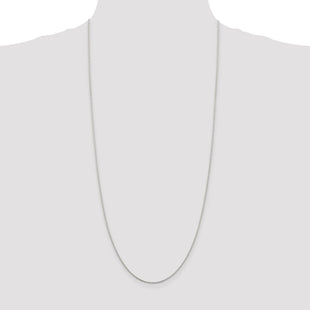 Sterling Silver Rhodium-plated Cable Chain (Style QCL040R-30)