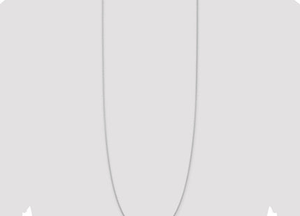 Sterling Silver Rhodium-plated Cable Chain (Style QCL040R-36)