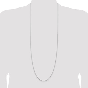 Sterling Silver Rhodium-plated Cable Chain (Style QCL040R-36)
