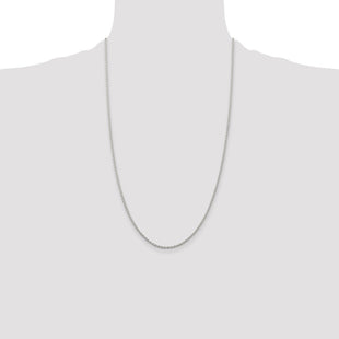 Sterling Silver Cable Chain (Style QCL050-26)