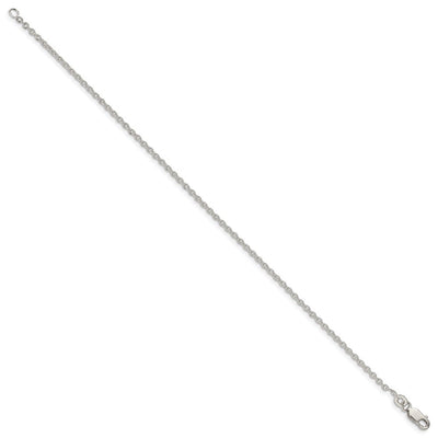 Sterling Silver Cable Bracelet, 7 x 1.95mm