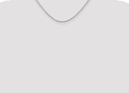 Sterling Silver Rhodium-plated Cable Chain