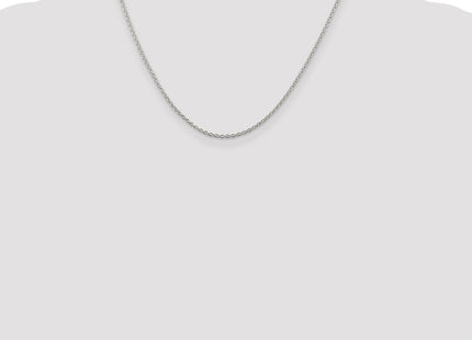 Sterling Silver Rhodium-plated Cable Chain