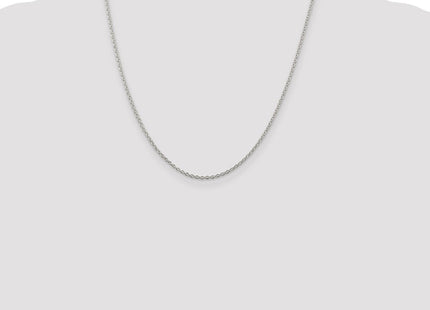Sterling Silver Rhodium-plated Cable Chain