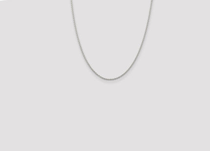 Sterling Silver Rhodium-plated Cable Chain