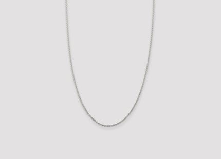 Sterling Silver Rhodium-plated Cable Chain