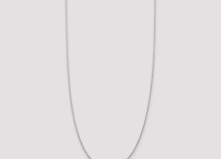Sterling Silver Rhodium-plated Cable Chain